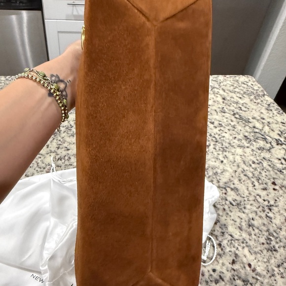 Coach Lola Shoulder Bag in Warm Brown Suede - Picture 5 of 6